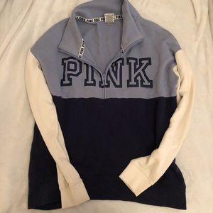 blue and cream PINK vs quarter zip!